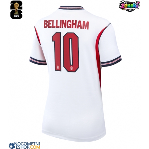 Ženski Nogometni dresi Anglija Jude Bellingham #10 Domači SP 2026 Kratek Rokav